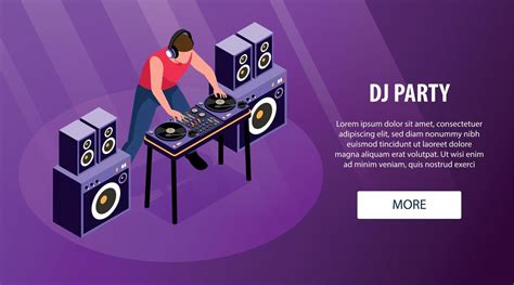 Party DJ Horizontal Banner 3419573 Vector Art at Vecteezy