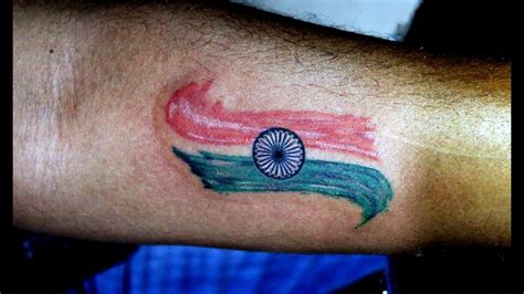 Aggregate more than 84 stylish indian flag tattoo super hot - in.cdgdbentre