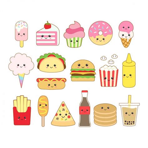 33 best ideas for coloring | Cute Kawaii Food