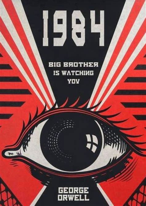 an old poster with the words,'1984 big brother is watching you