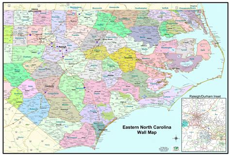 Printable Map Of Nc