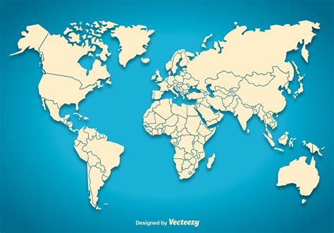 World map silhouette - Download Free Vector Art, Stock Graphics & Images