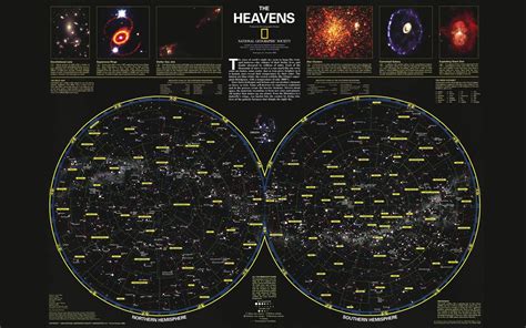 The Heavens wallpaper, star map, National Geographic, infographics HD ...