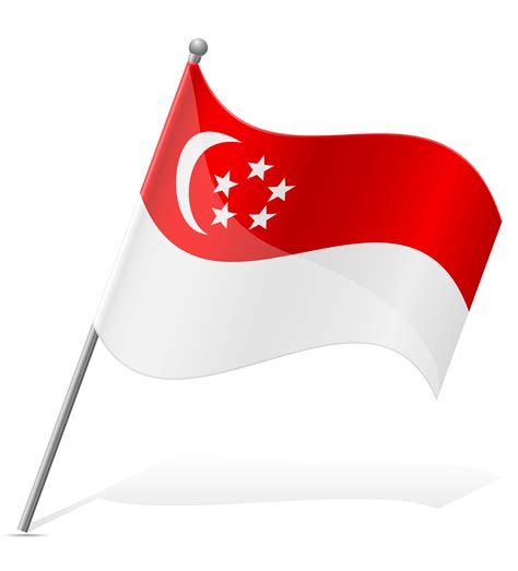 flag of Singapore vector illustration 516644 Vector Art at Vecteezy