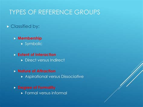 Reference Groups. - ppt download