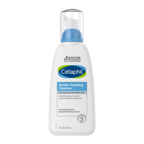 Cetaphil Gentle Foaming Cleanser, Face Wash for Sensitive and All Skin ...