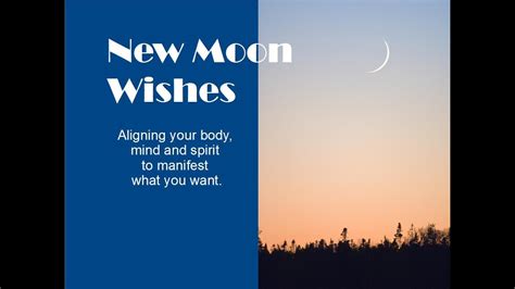 New Moon Wishes April 18 2015 - YouTube