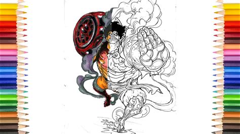 Luffy Gear 4 Coloring Pages - IMAGESEE