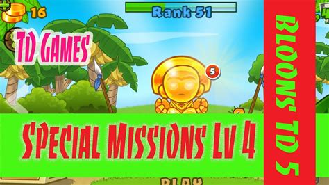 Bloons TD 5 Special Missions- map 4 - YouTube