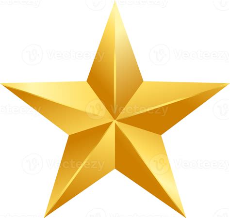 Gold star symbol 19617676 PNG