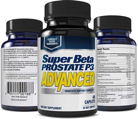 Super Beta Prostate P3 Advanced Prostate Supplement for Men 60 caplets ...