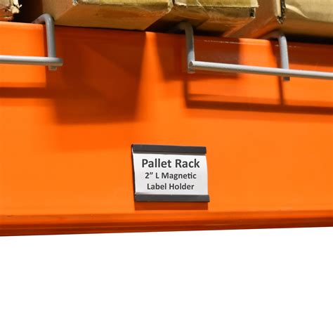 Magnetic Label Holder for Pallet Racks & Wide Span Shelving, Accepts 2 ...