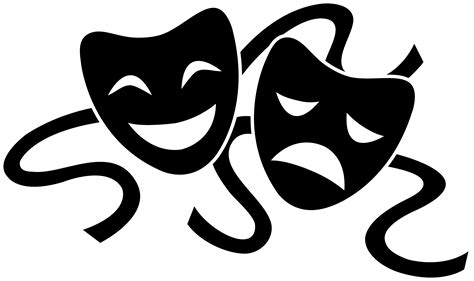 Theatre Drama Play Tragedy Mask - Transparent Drama Cliparts png ...