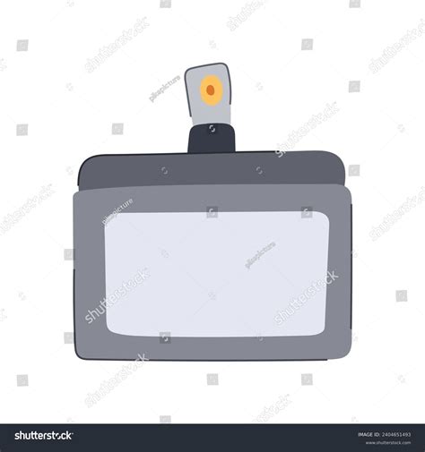 Pass Id Card Cartoon Contact Document Stock Vector (Royalty Free ...