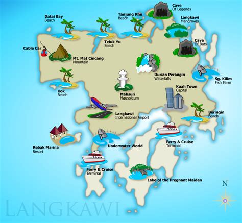 Langkawi Island Map