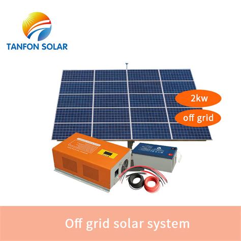 Off grid solar system 2kw with lithium or gel battery