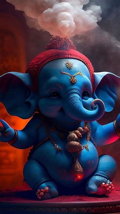 God's, Lord Ganesha Animated, god, ganpati bappa, HD phone wallpaper ...