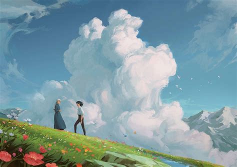 Download Howl And Young Sophie Howl's Moving Castle Wallpaper ...