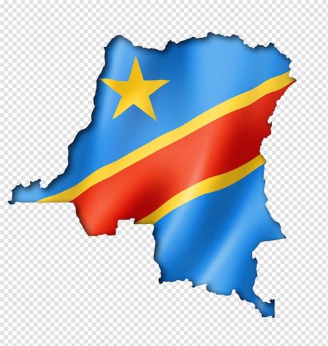 Premium PSD | Democratic republic of the congo flag map