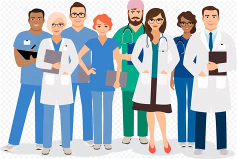 Illustration Cartoon Hospital Staff Doctors | Citypng