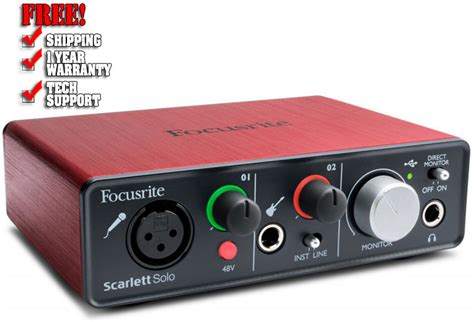 Focusrite Scarlett Solo | DJ Sound Cards | Chicago DJ Equipment | 123DJ