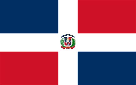 The official flag of the dominican