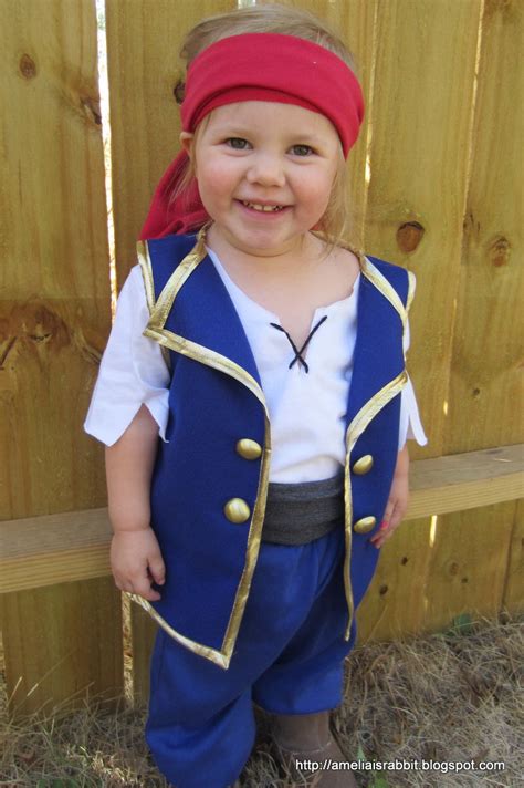 Amelia is Rabbit: Jake and the Neverland Pirates costume