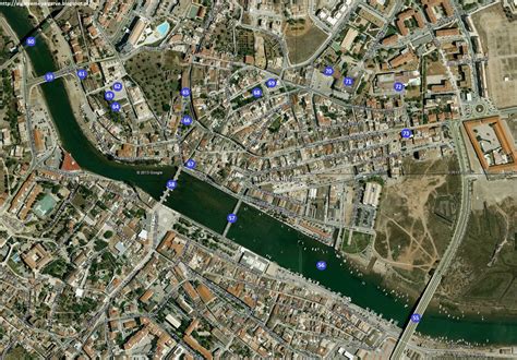 Algarve: Tavira - Mapa e Pontos de Interesse