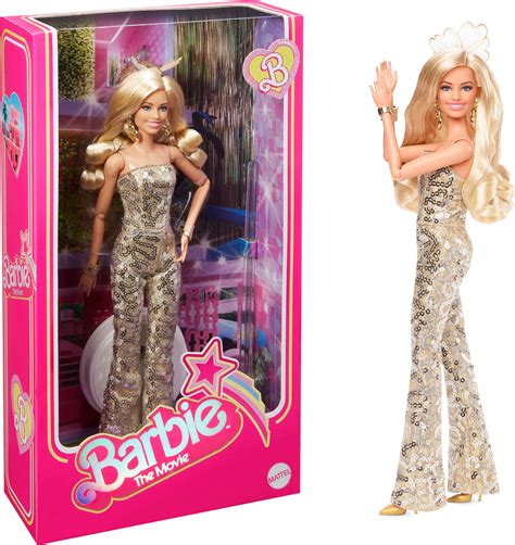 Barbie The Movie Collectible Doll, Margot Robbie as Barbie in Gold ...