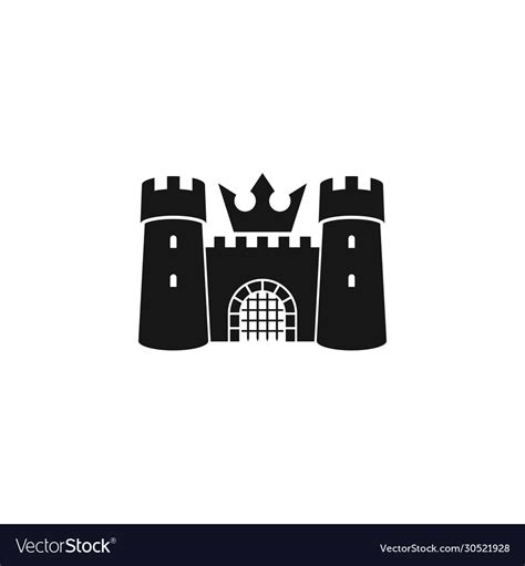 Old castle logo Royalty Free Vector Image - VectorStock