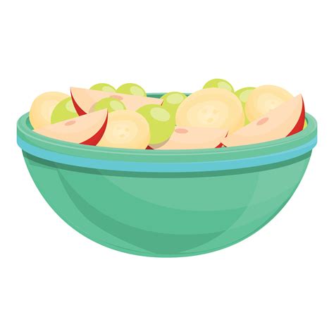 Fruit salad icon, cartoon style 14341243 Vector Art at Vecteezy