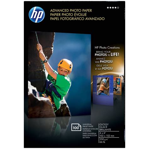 HP Advanced Glossy Photo Paper 4" x 6" Q6638A | Tech-America