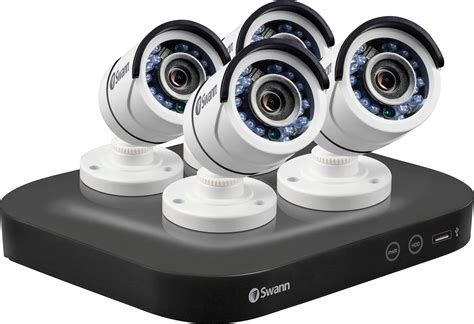 Best Buy: Swann PRO SERIES HD 8-Channel, 4-Camera Indoor/Outdoor Wired ...