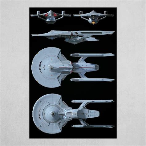 USS Titan, NCC-1777 Orthographic Renders