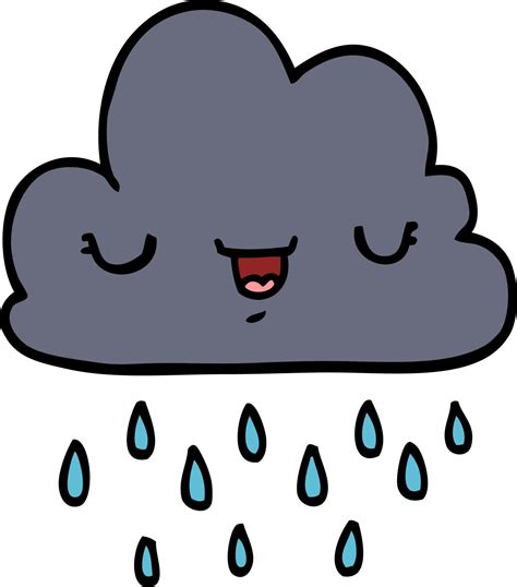 cartoon storm cloud 12138152 Vector Art at Vecteezy