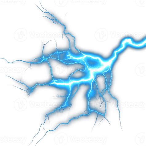 illustration of lightning strike. lightning bolt close up. thunder ...