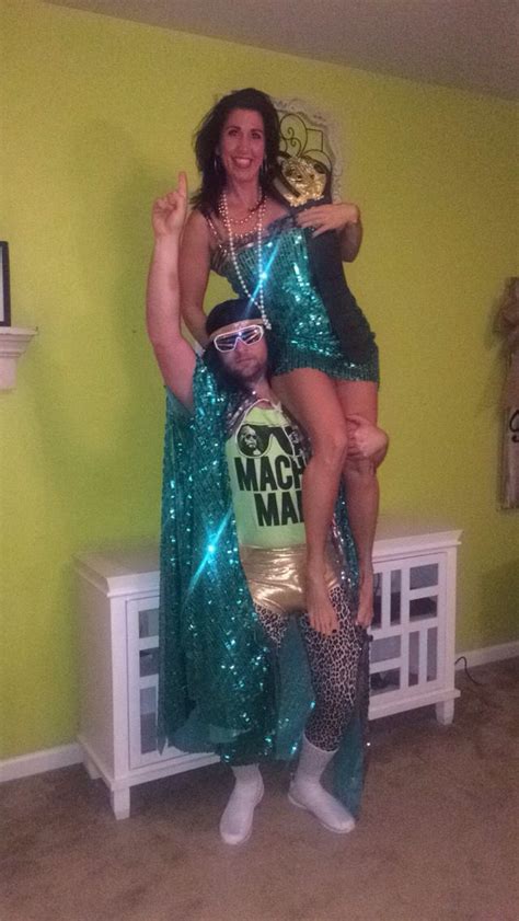 Macho man and Miss Elizabeth costume I made | Miss elizabeth, Costumes ...