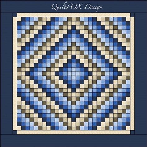 Trip Around the World Quilt Pattern King Size: 105 X - Etsy