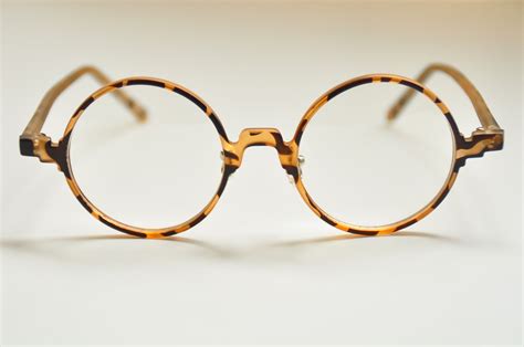 Vintage Round Eyeglass Frames Retro Spectacles Eyewear RX Tortoise ...