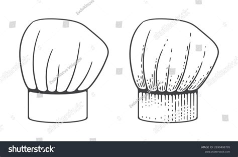 Chef Hat Sketch Vintage Engraving Style Stock Vector (Royalty Free ...