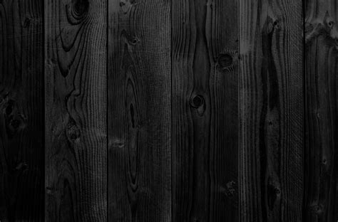 Black Wood Texture Wallpaper