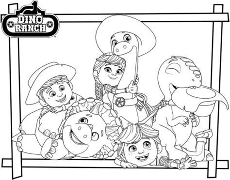 Dino Ranch Fairy Tale Heroes coloring book to print and online