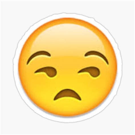 "Annoyed Emoji" Sticker for Sale by annnaalove | Redbubble