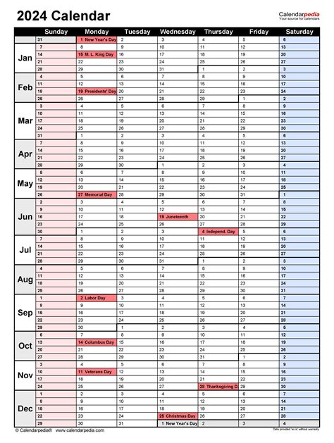 Calendar Year Template 2024 - Easy to Use Calendar App 2024