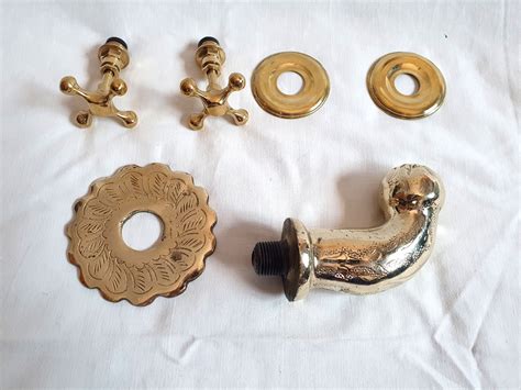 Brass Wall Mount Bathroom Faucet Unlacquered Brass Hand - Etsy