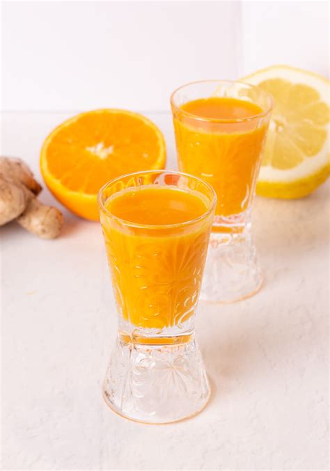 Wellness Shots With Ginger and Turmeric - The Mindful Mocktail