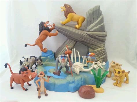 Disney The Lion King Pride Rock Playset With Figures Mattel 1994 ...