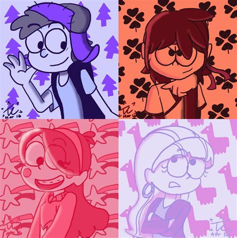 Gravity Falls - Mystery Kids Palette part 1 by twinscover on DeviantArt