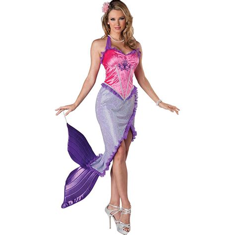 Beautiful Mermaid Princess Ariel Fairytale Storybook Costume Cosplay ...