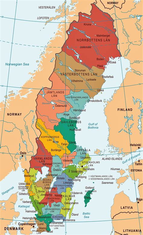 Sweden Maps | Printable Maps of Sweden for Download